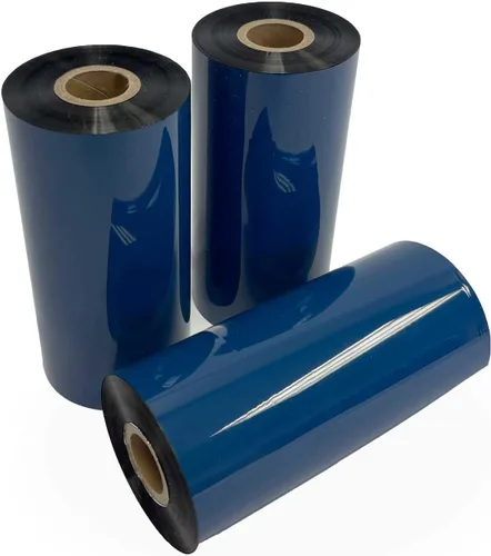 Vista 18 de Wolfbarco 1 Roll 1.57" x 1476' 40mm x 450m Premium Resin-Enhanced Wax Ribbon, Black Barcode Thermal Transfer Ribbon 1" Core Coated Ink Outside (CSO)