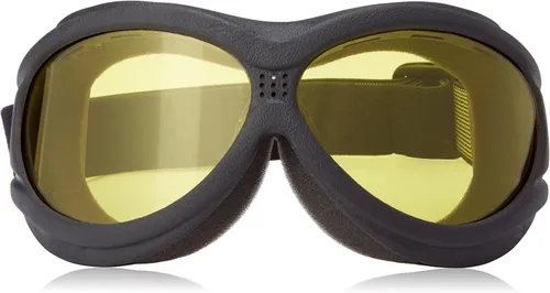 Vista 2 de Hot Leathers Big Ben - Gafas de motociclista amarillas para motociclista, lentes antivaho