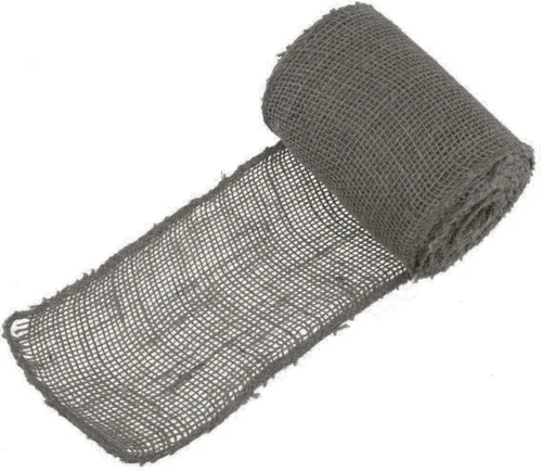 Vista 9 de JubileeYarn - Cinta de yute de arpillera para manualidades, 5.5 pulgadas x 10 yardas, color negro, 1 rollo