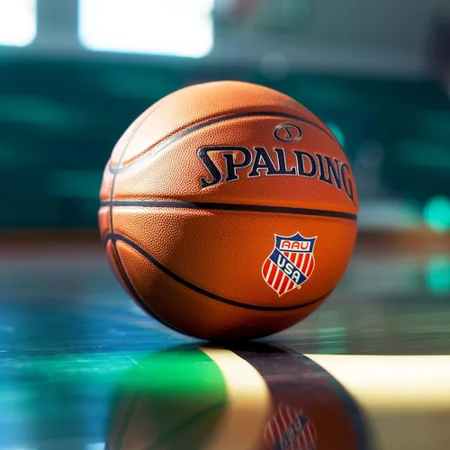 Vista 8 de Spalding Precision TF-1000 AAU Official Game Ball, Indoor Basketball