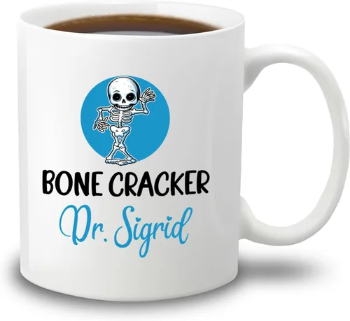 Vista 18 de Taza de té blanca personalizada con nombre quiropráctico de 11 onzas, 15 onzas, taza de café quiropráctico personalizada, taza de café quiropráctica