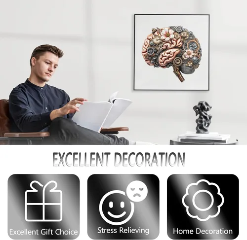 Vista 5 de Rompecabezas de madera para adultos, rompecabezas mecánicos de madera Brainstem, rompecabezas plano con efecto visual 3D, rompecabezas de madera