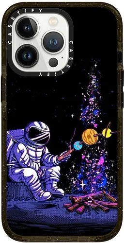 Vista 43 de CASETiFY Impact - Funda para iPhone 13 [protección contra caídas de 6.6 pies/compatible con Magsafe] Black Kingsnake, color negro transparente