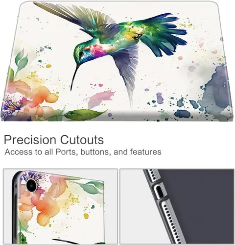 Vista 67 de Funda para tablet Fire 7 (12ª generación, versión 2022), delgada, a prueba de golpes, delgada, de piel sintética, con función de apagado/encendido