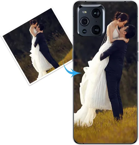 Vista 51 de Funda personalizada compatible con Oppo A1 Pro, fundas de teléfono personalizadas con imagen de foto, imagen de texto, cubierta transparente