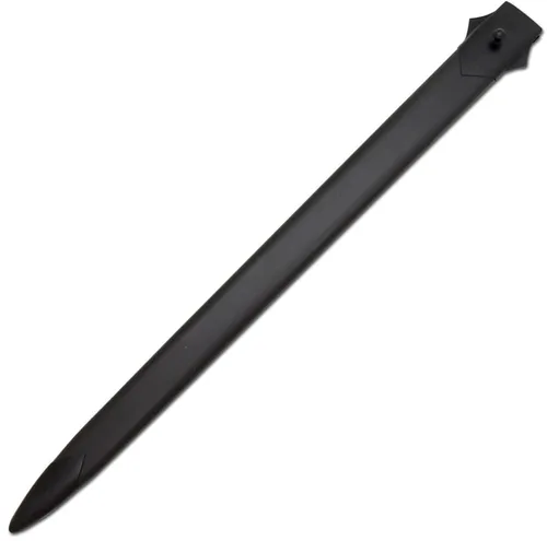 Vista 7 de Espada negra 42 pulgadas en general hecha a mano forjada a mano 1065 acero de alto carbono espiga completa