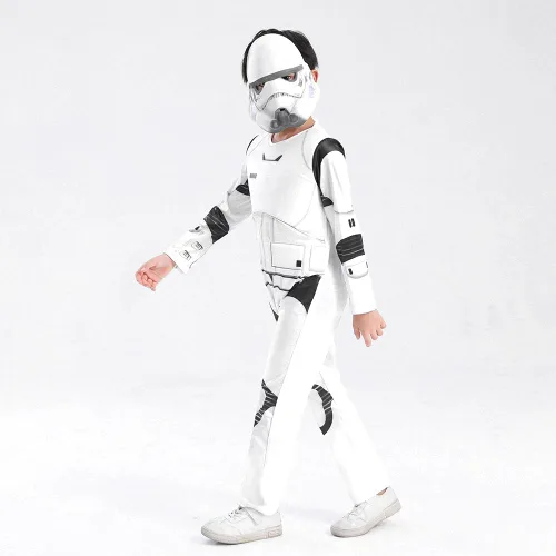 Vista 5 de Disfraz de soldado de tormenta para niños, disfraz de soldado de tormenta de lujo, trajes de cosplay