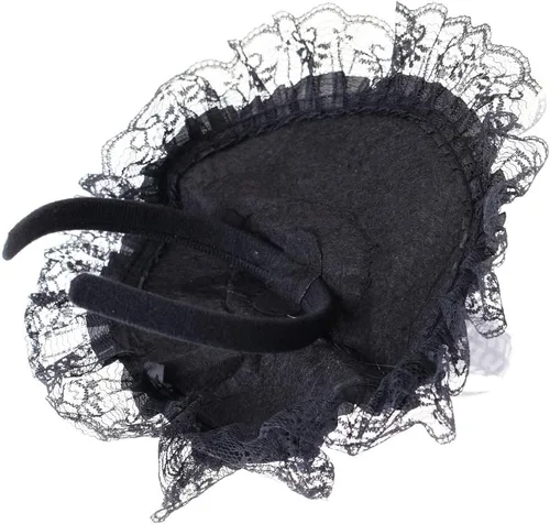 Vista 6 de Diadema de sombrero de bruja negra, accesorio de disfraz de Halloween