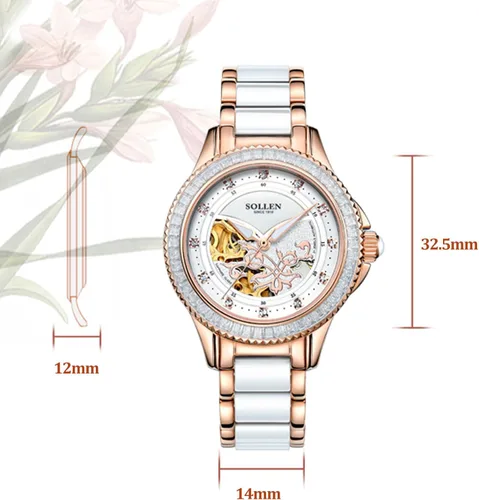 Vista 9 de Automatic Watches for Women, Casual Women's Watch, 3ATM Waterproof Women's Wrist Watches, Ideal Gift for Girls & Adults
