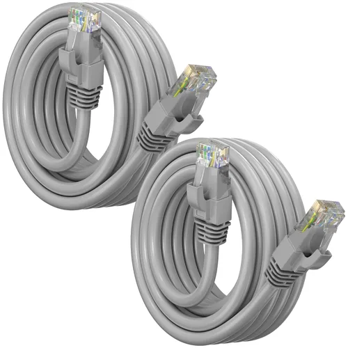 Vista 44 de Maximm Cable Ethernet Cat6, color negro (paquete de 2), cable UTP de 10 Gbps 550 MHz