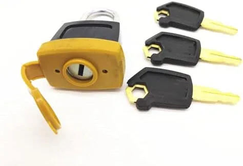 Vista 2 de Juego de 2 candados con llaves para tapa de combustible Caterpillar 5P8500 246-2641