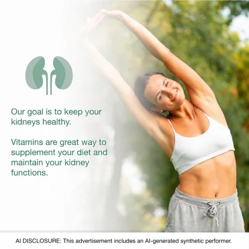 Vista 5 de Puregen Labs Kidney-Vite, sin aditivos de color artificial, 100 tabletas