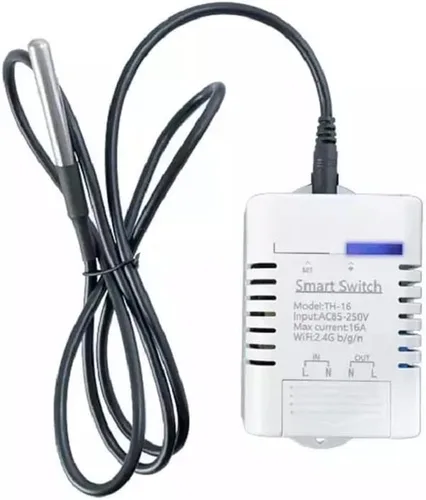 Vista 6 de eWeLink - Interruptor inteligente de 16 A con monitoreo de temperatura y humedad, controlador de termostato WiFi compatible con Alexa Google Home