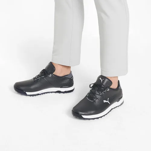 Vista 6 de PUMA GOLF Proadapt Alphacat - Zapatos de golf de cuero para hombre, NegroPlata