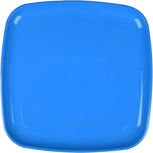 Vista 2 de Mintra Home - Platos reutilizables para servir (azul, cuadrado, 2 unidades (14 pulgadas)