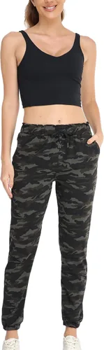Vista 2 de Kcutteyg - Pantalones deportivos con bolsillos para mujer, diseño suave, ligero y de secado rápido, para entrenamiento, gimnasia, yoga y correr