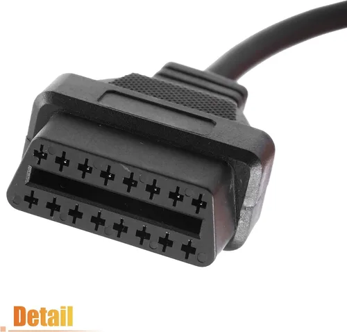Vista 5 de X AUTOHAUX OBD1 22-Pin a OBD2 16-Pin Herramienta de diagnóstico Adaptador Cable conector para Toyota