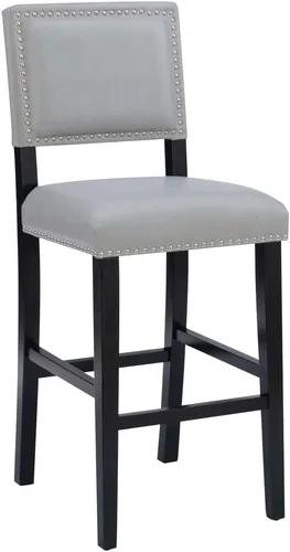 Vista 12 de Linon Brook Taburete de mostrador, 19 pulgadas de ancho x 22 pulgadas de profundidad x 39.5 pulgadas de alto, negro