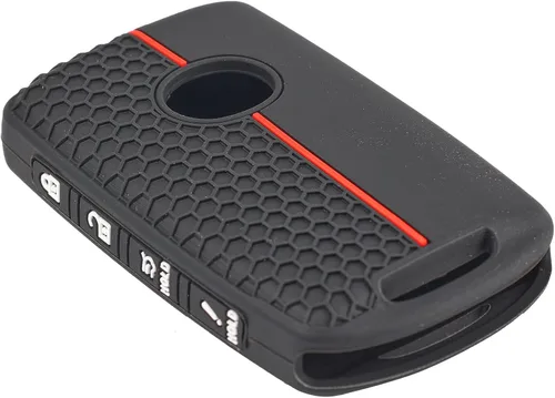 Vista 6 de DON'T TOUCH MY KEY Funda de silicona con 4 botones de control remoto para llave, cubierta de anillo protector para Mazda 3 6 cx5 cx9 cx30 cx50 mx5