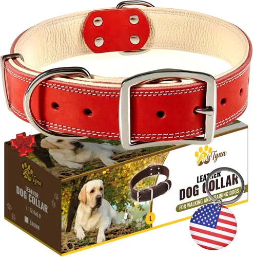 Vista 24 de ADITYNA Collar de perro de cuero negro resistente para perros pequeños, acolchado suave para mayor comodidad, collar de perro pequeño para caminar