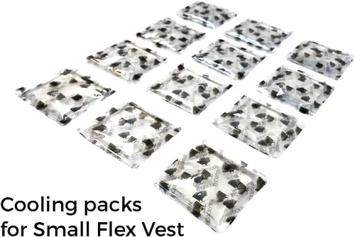 Vista 6 de Glacier Tek Chaleco Flex Cool con paquetes de enfriamiento no tóxicos