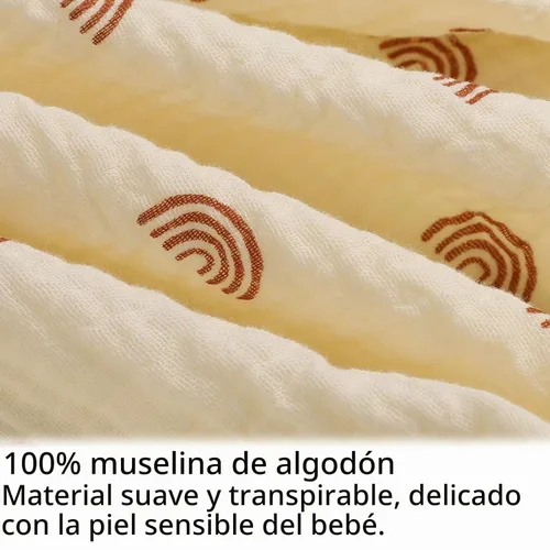 Vista 2 de Onacosht Funda de Almohada de Lactancia de Muselina Suave 100% Algodón Funda de Almohada de Alimentación se Adapta a la Almohada de Lactancia