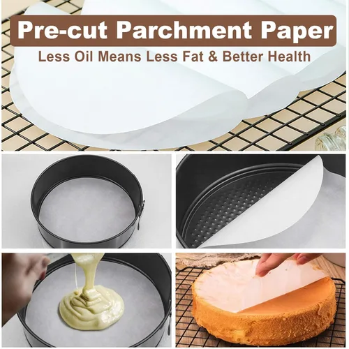 Vista 6 de Molde Desmontable de 9 Pulgadas Antiadherente, Molde Desmontable para Cheesecake de 9 Pulgadas con Protector de Silicona, Moldes Desmontables a