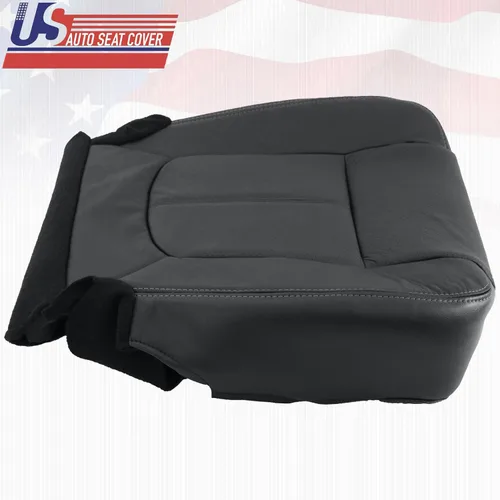 Vista 5 de Funda de asiento de piel perforada para Ford F350 Lariat 2011 – 2016, color negro