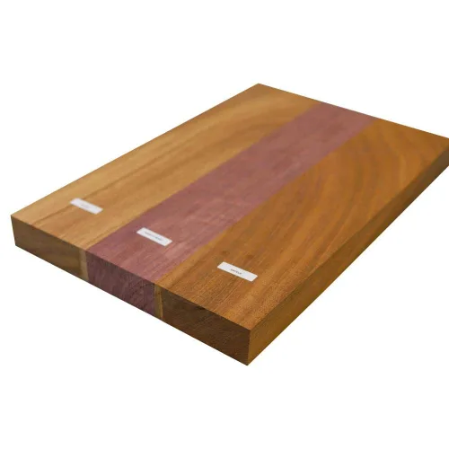 Vista 6 de Exotic Wood Zone 's African Padauk - Cuerpo de guitarra eléctrica/bajo musical en blanco Luthier Tonewood Body Blanks 21 x 14 x 1-3/4 pulgadas