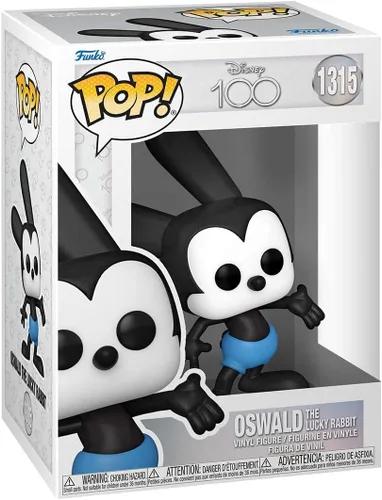 Vista 2 de Funko POP! Disney: Disney 100 - Oswald The Lucky Rabbit - 1/6 probabilidades para variante de persecución rara - D100 - Disney - Figura de vinilo