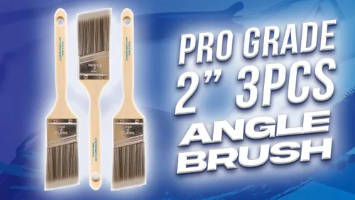 Vista 8 de Pro Grade Juego de pinceles de pintura, paquete de 3, pinceles angulares de 2 pulgadas para todas las pinturas y manchas de látex, óleo, mejoras