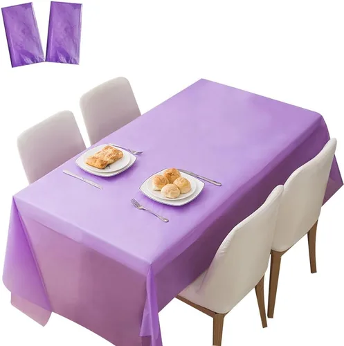 Vista 37 de Paquete de 2 manteles de plástico de Acción de Gracias, manteles de plástico desechables para Navidad, barbacoa, picnic, fiestas, manteles a prueba