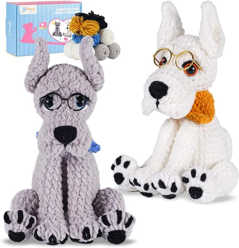 Vista 12 de Gipony Kit de ganchillo para principiantes, kits de animales de ganchillo, kit de ganchillo para principiantes, aprende a ganchillo con tutoriales
