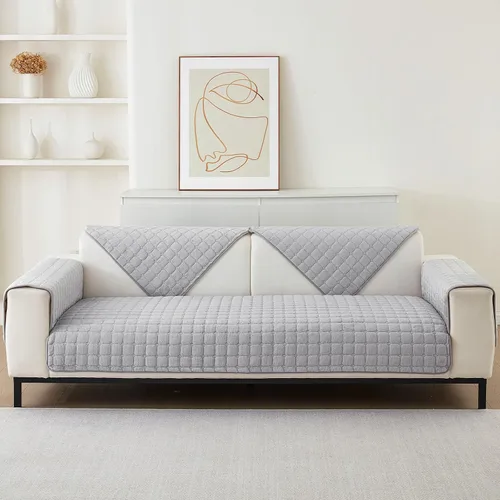 Vista 10 de MIFXIN Fundas para reposabrazos, funda de terciopelo antideslizante para sofá, protector de muebles para sofá de 3 plazas, sofá biplaza reclinable