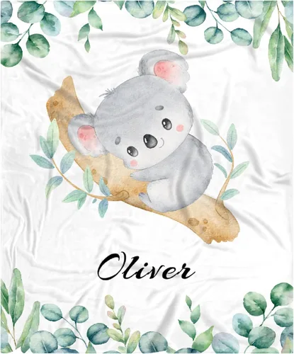 Vista 69 de Manta de bebé personalizada para niñas y niños pequeños, recién nacidos, regalos personalizados de vaca floral con nombre y texto, 40 x 30 pulgadas