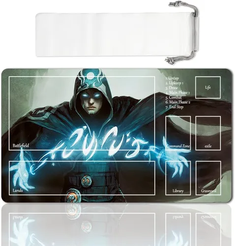 Vista 30 de Juego de mesa MTG Playmat Games Tamaño 60X35 cm CCG Compatible para TCG RPG CCG Play Mats (Ajani Steadfast-Zone)