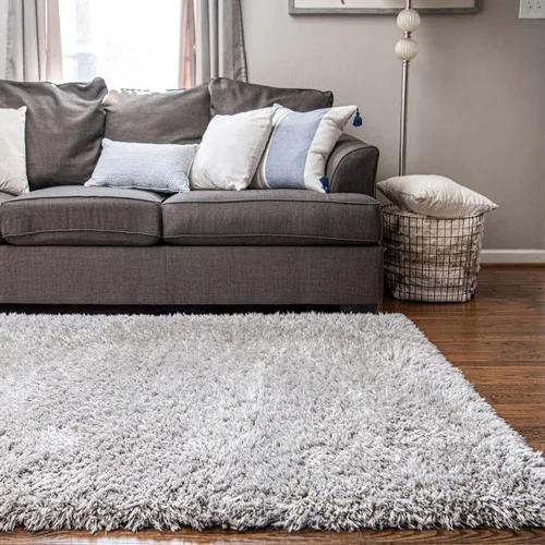 Vista 43 de Rugs.com - Alfombra de la colección Infinity, alfombra de pelo mullido sólida de 2 x 3 pies, color azul Egeo, perfecta para salas de estar