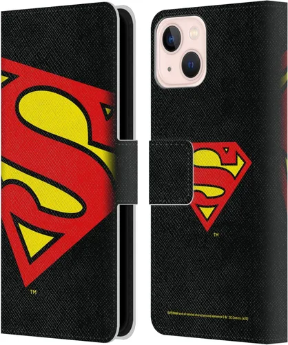 Vista 91 de Head Case Designs Funda de piel con licencia oficial de Superman DC Comics con logotipos negros y rojos compatible con Apple iPhone 11