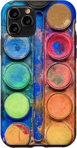 Vista 29 de Caja de paleta de pintura de acuarela - Funda de regalo divertida para artista/pintor/arte para iPhone 17
