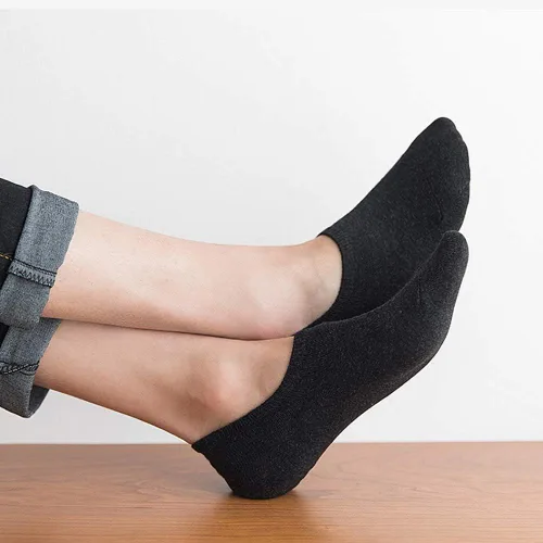 Vista 5 de AKOENY No Show Socks - Calcetines de corte bajo para mujer botines planos sin cordones 6-9 pares