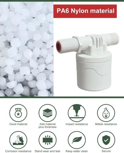 Vista 4 de Válvula de flotador automática para pollos – entrada lateral, adecuada para varias tazas y pezones de agua de pollo, fácil de instalar, con abridor