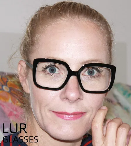 Vista 2 de LUR Lentes para mujer, montura grande, 4 pares de lentes elegantes para lectores
