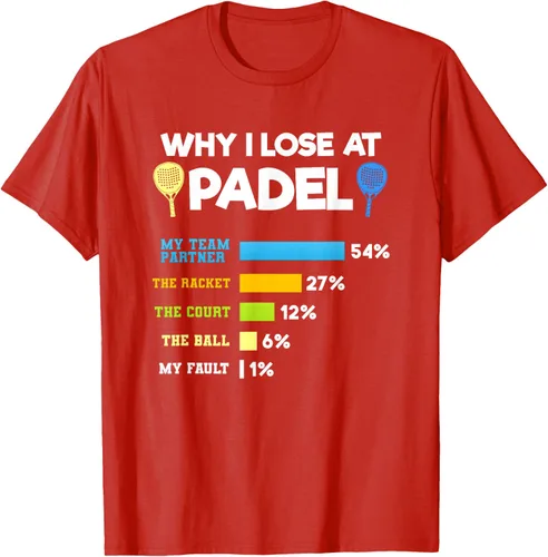 Vista 61 de Camiseta Why I Lose At Padel Answers Not My Fault