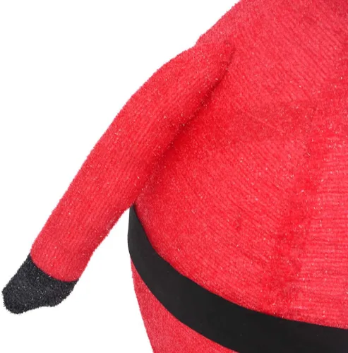 Vista 5 de vidaXL Figura decorativa de Papá Noel de Navidad, tela de lujo LED, varios tamaños