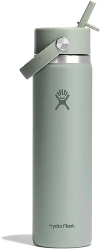 Vista 47 de Hydro Flask Botella de agua – Acero inoxidable aislado – Tapa flexible con popote de boca ancha, antiderrames, a prueba de fugas y recargable