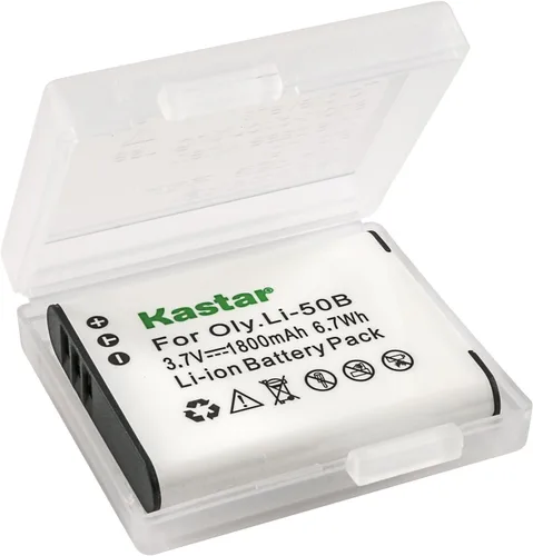 Vista 2 de Kastar 1 batería + cargador para Olympus LI-50B LI-50C y XZ-1 SZ-30MR SZ-10 SZ-11 SZ-20 SP800UZ Stylus Tough-6020 Tough-8010 Tough-6000 Tough-8000