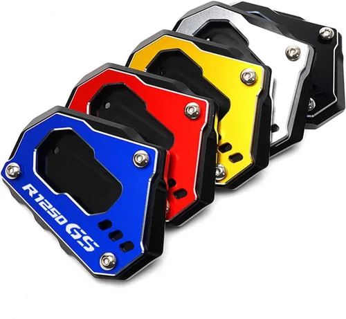 Vista 4 de Almohadilla de extensión para soporte lateral de motocicleta, placa para BMW R1200GS R1250GS R 1200 1250 GS ADV 2021 (color : R1250GSADV rojo)