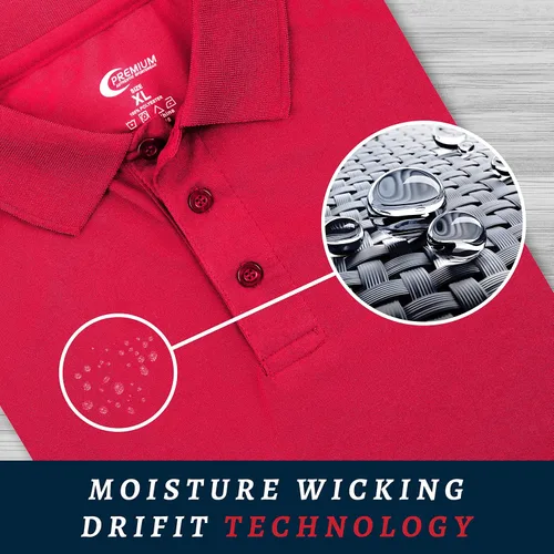 Vista 4 de Premium Wear Boys High Moisture Wicking Polo T Shirts