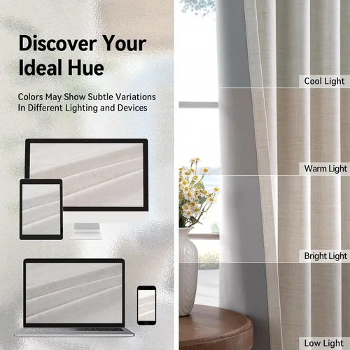 Vista 8 de Cortinas 100% Blackout Shield para puerta corrediza, cortinas extra anchas de 108 pulgadas de largo, cortinas con ojales para puerta de patio, 50