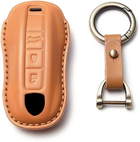 Vista 9 de SANRILY - Funda para llave de 3 botones para Porsche Cayenne 911 Cayenne Coupe Panamera 2020 sin llave con mando a distancia de protección completa